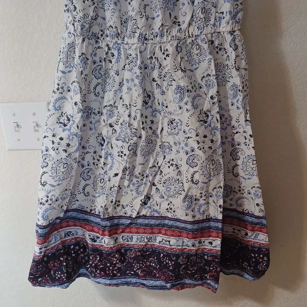 Off the shoulders red white and blue dress size Large - Picture 3 of 5
